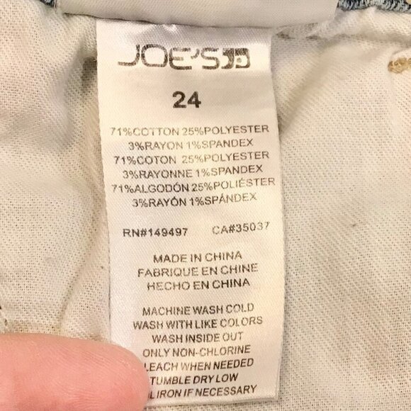 Joe’s Jeans 24 Kinsley High Rise 4” Denim Women’s Shorts Light Wash Distressed - Picture 10 of 11